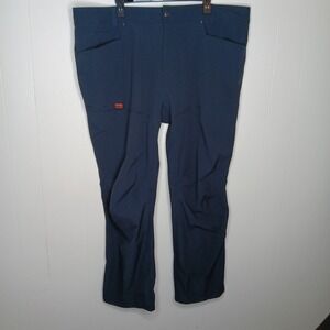 Brunt The Costello Ripstop Pants Mens 42X32 Navy Blue Lightweight Stretch Tech